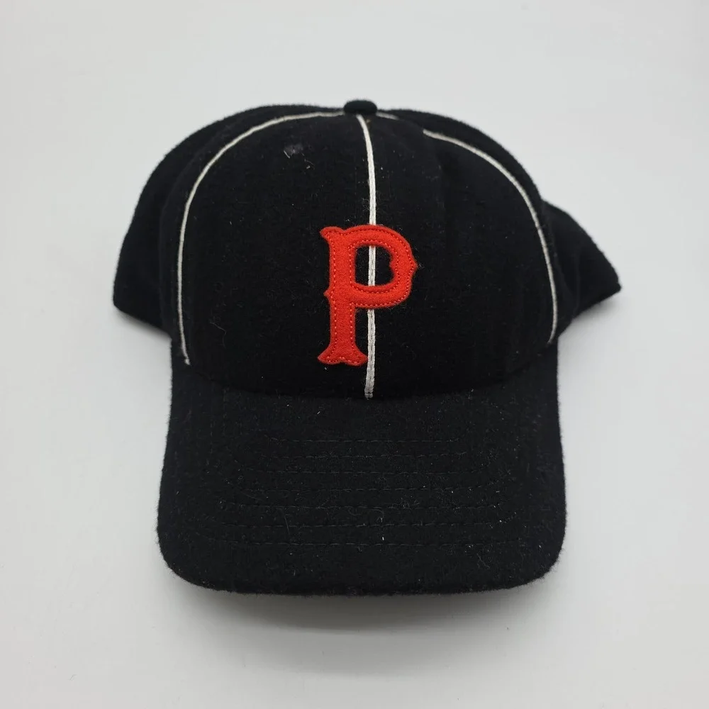 Ebbets Field Flannels fitted hat cap 7 3/4 letter P rare Ballcap Baseball